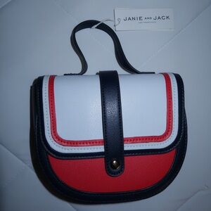 Janie and Jack Navy and White Tag Set